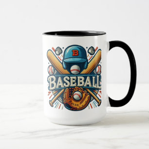 Klassische Baseball Essentials / Stilvolle Retro L Tasse