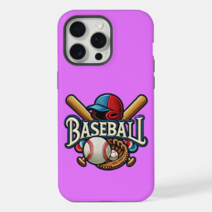Klassische Baseball-Essentials / Stylischer Retro- iPhone 15 Pro Max Hülle