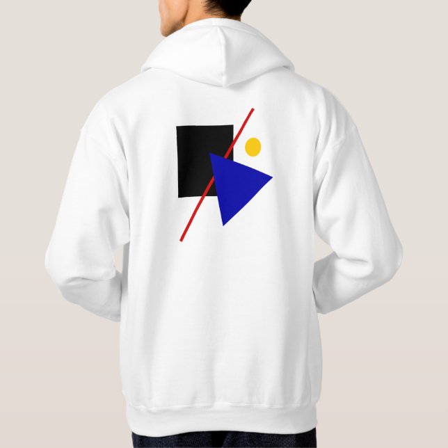 Klassische Bauhaus Art Geometrie Hoodie (Rückseite)
