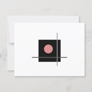 Klassische Bauhaus Gray Geometric Art Composite Postkarte