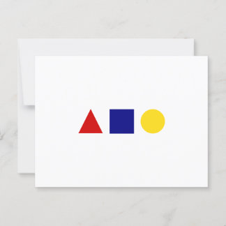 Klassische Bauhaus Kolorierte Geometrische Kunst Postkarte