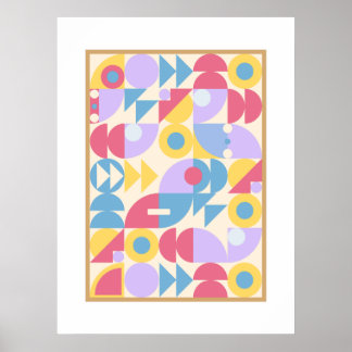Klassische Bauhaus-Plakat-Wandkunst Poster
