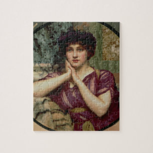 Klassische Beauty, 1901 (Öl auf Leinwand) Puzzle