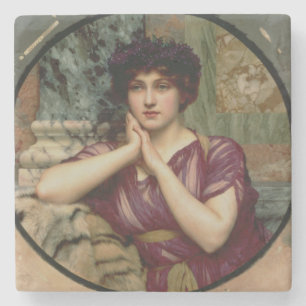 Klassische Beauty, 1901 (Öl auf Leinwand) Steinuntersetzer