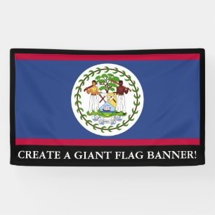 Klassische Belize-Flagge Banner