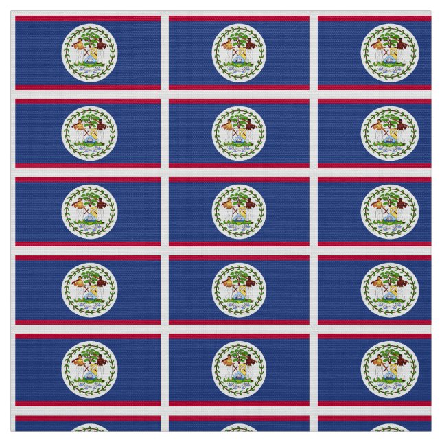 Klassische Belize-Flagge Stoff (Muster)