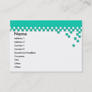 Klassische Berufliche Visitenkarte