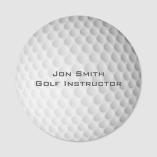 Klassische Bezeichnung für den Golfball Namensschild