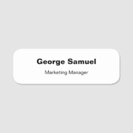 Klassische Bezeichnung für einfache Geschäftsmitar Namensschild