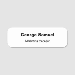 Klassische Bezeichnung für einfache Geschäftsmitar Namensschild