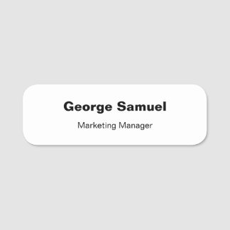 Klassische Bezeichnung für einfache Geschäftsmitar Namensschild