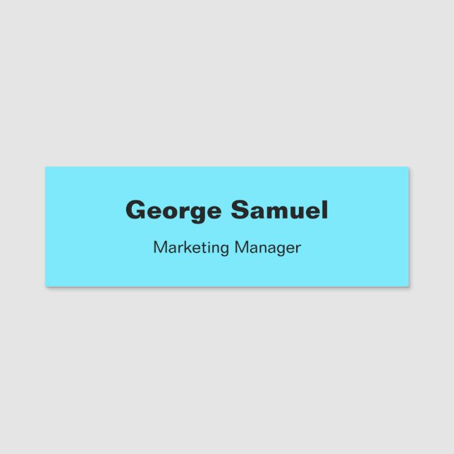 Klassische Bezeichnung für einfache Geschäftsmitar Namensschild (Vorderseite)