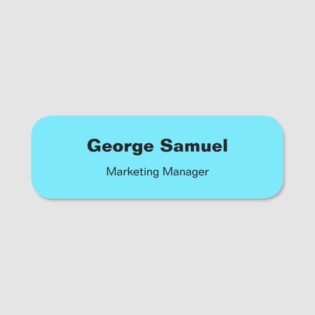 Klassische Bezeichnung für einfache Geschäftsmitar Namensschild (Vorderseite)