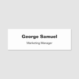 Klassische Bezeichnung für einfache Geschäftsmitar Namensschild