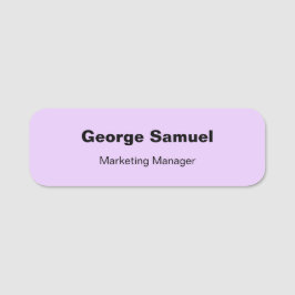 Klassische Bezeichnung für einfache Geschäftsmitar Namensschild