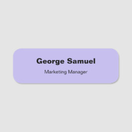 Klassische Bezeichnung für einfache Geschäftsmitar Namensschild