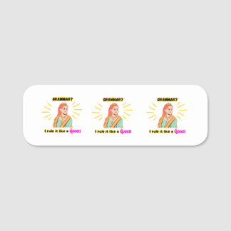 Klassische Bezeichnung Namensschild