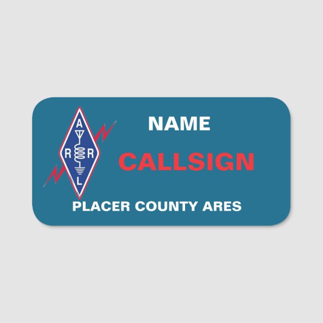 Klassische Bezeichnung Namensschild (Vorderseite)