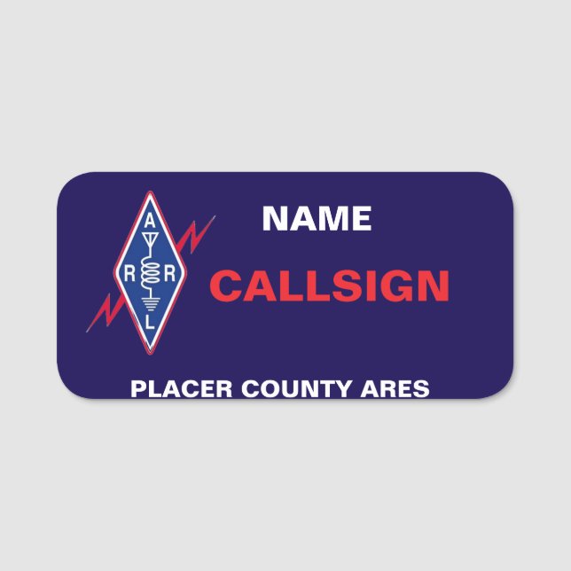 Klassische Bezeichnung Namensschild (Vorderseite)