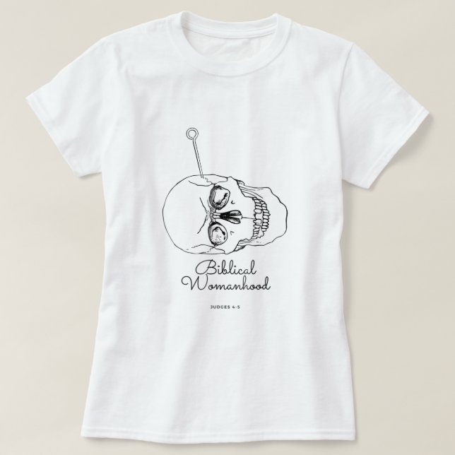Klassische Bibelbibel Blume Schädelhaufen Coole Bi T-Shirt (Design vorne)