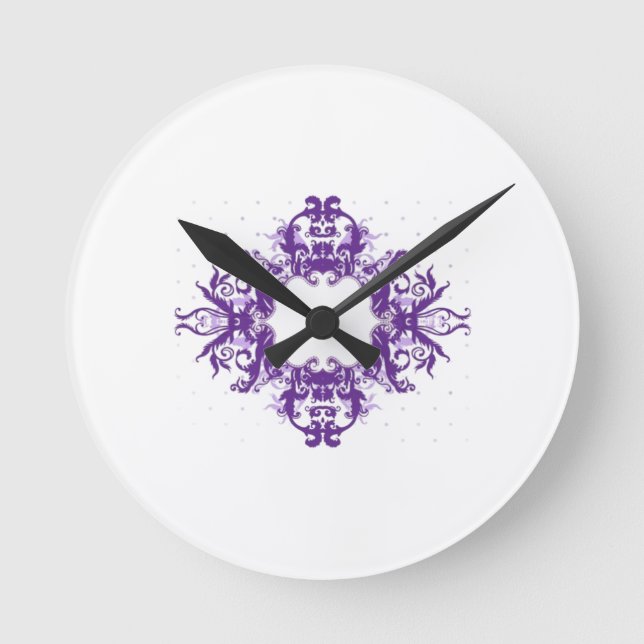 Klassische Bildlaufwerke Runde Wanduhr (Vorderseite)