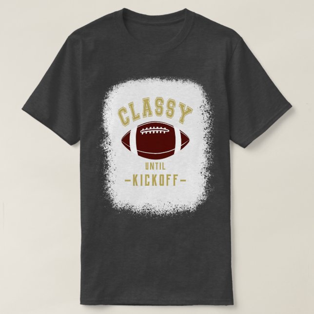 Klassische bis zum Kickoff Fan Gold Farbzeichen T-Shirt (Design vorne)