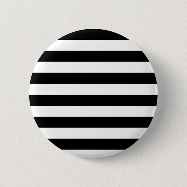 KLASSISCHE BLACK- UND WEISSSTREIFEN BUTTON (Vorderseite)