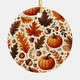klassische Blätter/Kürbisse/Akkorde Herbst Keramik Ornament