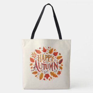 klassische Blätter und glücklicher Herbst