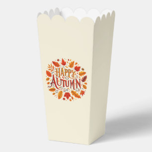 klassische Blätter und glücklicher Herbst Geschenkschachtel