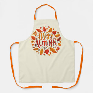 klassische Blätter und glücklicher Herbst Schürze