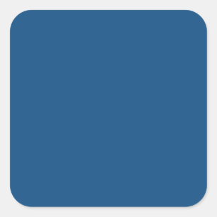 Klassische blaue Farbe Quadratischer Aufkleber