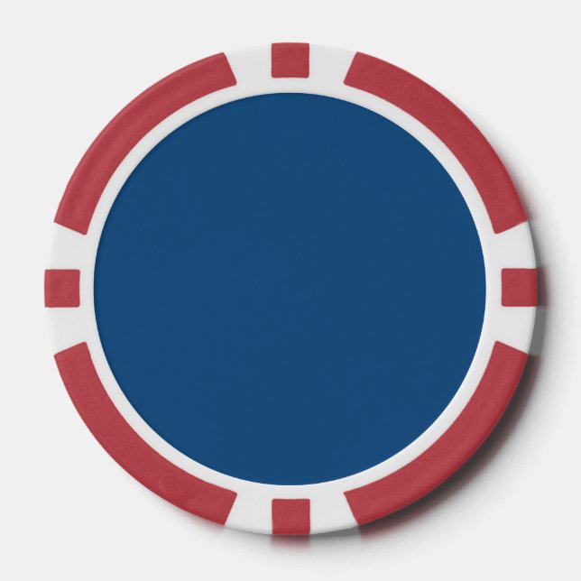 Klassische blaue Normallack des Frühlings-2015 Pokerchips (Vorderseite)
