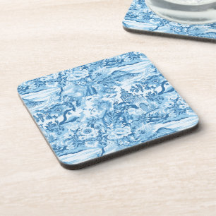 Klassische Blaue Toile-Landschaft Getränkeuntersetzer