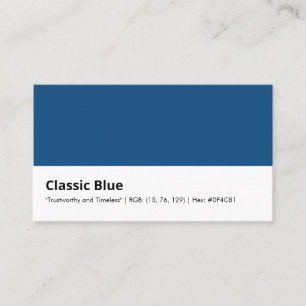 Klassische Blue Color Consulting Branding-Identitä Visitenkarte