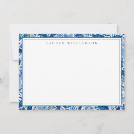 Klassische Blue-White Chinoiserie Note Card Mitteilungskarte