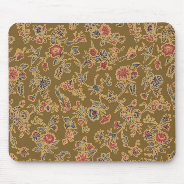 Klassische Blume Chintz Hübsch Soft Floral Design Mousepad (Vorne)