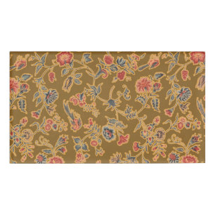 Klassische Blume Chintz Hübsch Soft Floral Design Namenschild