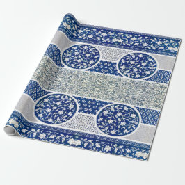 Klassische Blumendekoration Print Geschenkpapier