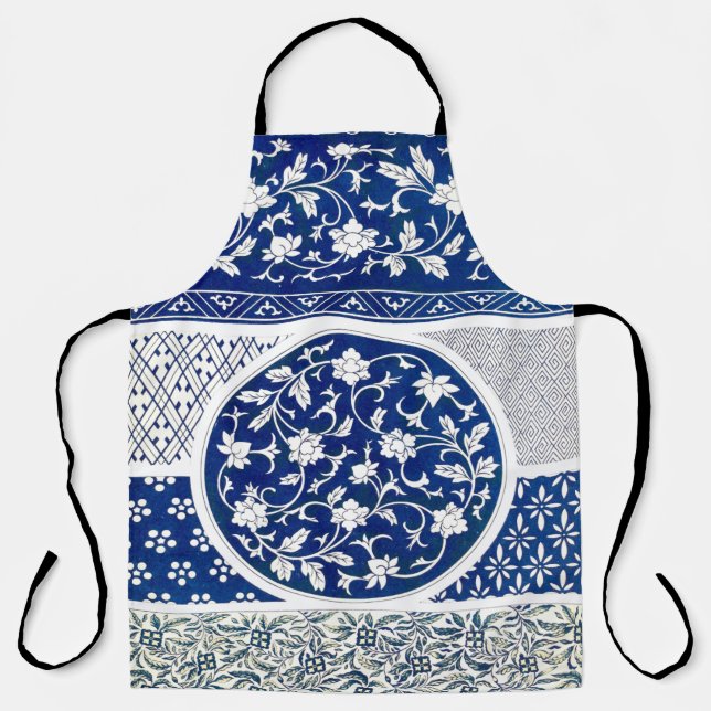 Klassische Blumendekoration Print Schürze (Vorderseite)
