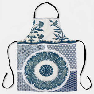 Klassische Blumendekoration Print Schürze
