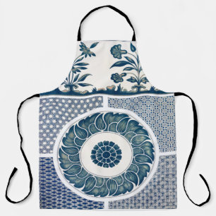 Klassische Blumendekoration Print Schürze