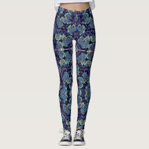 Klassische Blumenmuster-Leggings