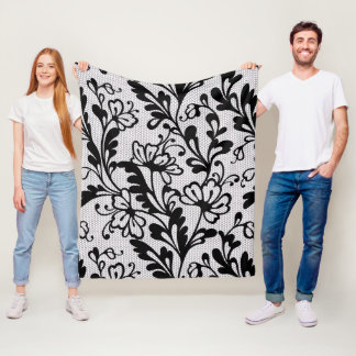 Klassische Blumenmusterdecke Fleecedecke