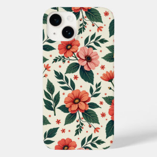 Klassische Blumensymmetrie Case-Mate iPhone 14 Hülle