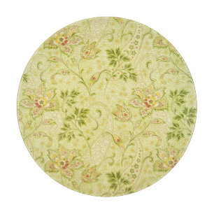 Klassische Blumenwallpaper: Alte Eleganz Schneidebrett