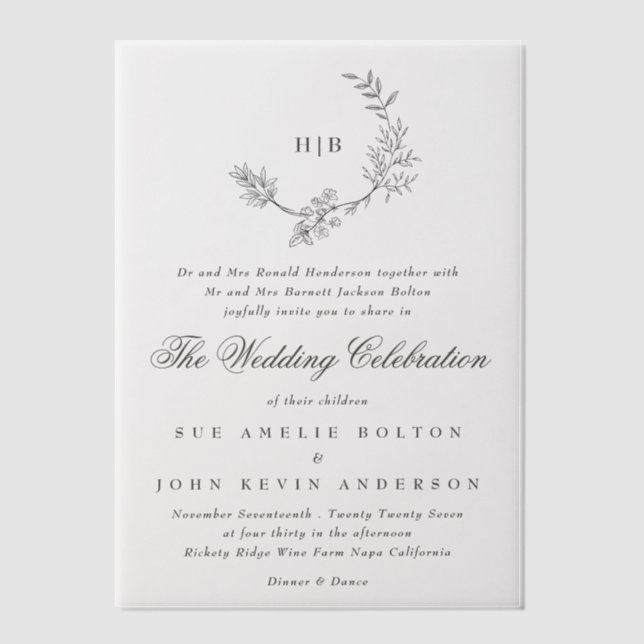 Klassische Blumenzeremonie (Vorderseite)