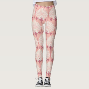 Klassische Blüte: Nahtloses Vintages Muster Leggings