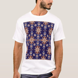Klassische Blüte: Zeitloses Vintages Muster T-Shirt