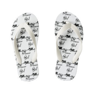 Klassische Blütenmädchen-Hochzeitskippen Kinderbadesandalen